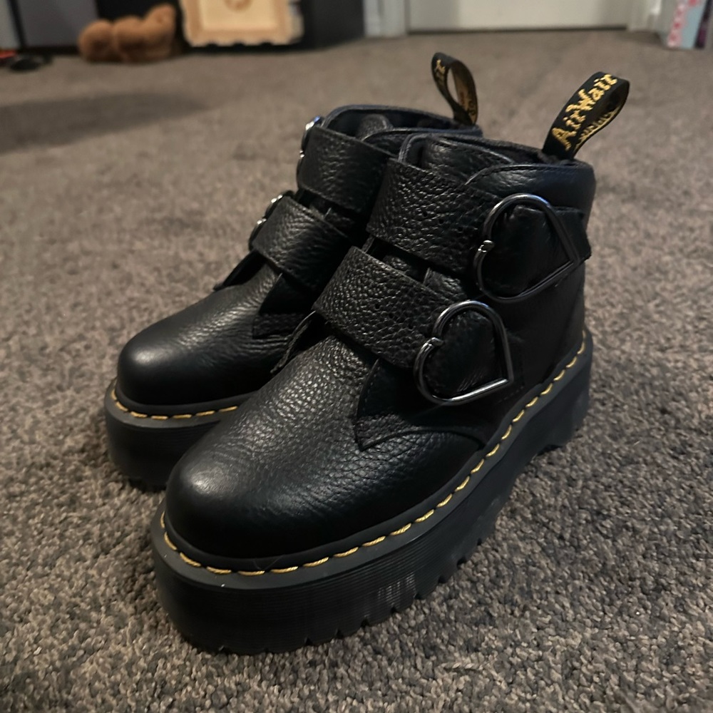 Doc Marten Heart Buckle Boots
